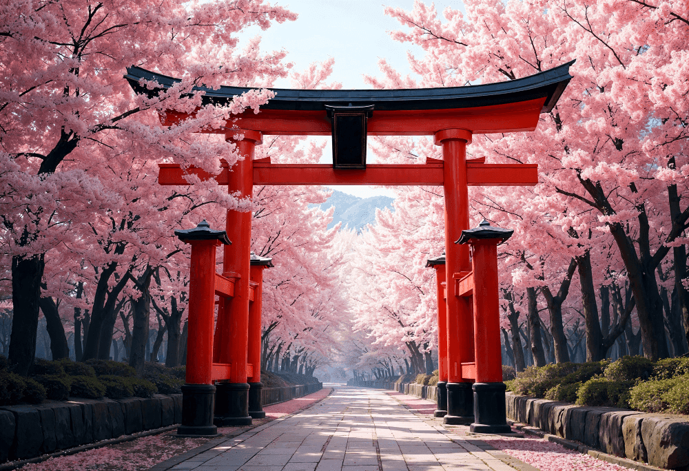 A path of torii gates